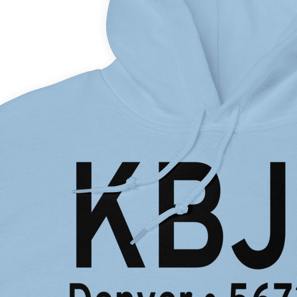 Rocky Mountain Metropolitan Airport (KBJC) ICAO Hoodie Sweatshirt 