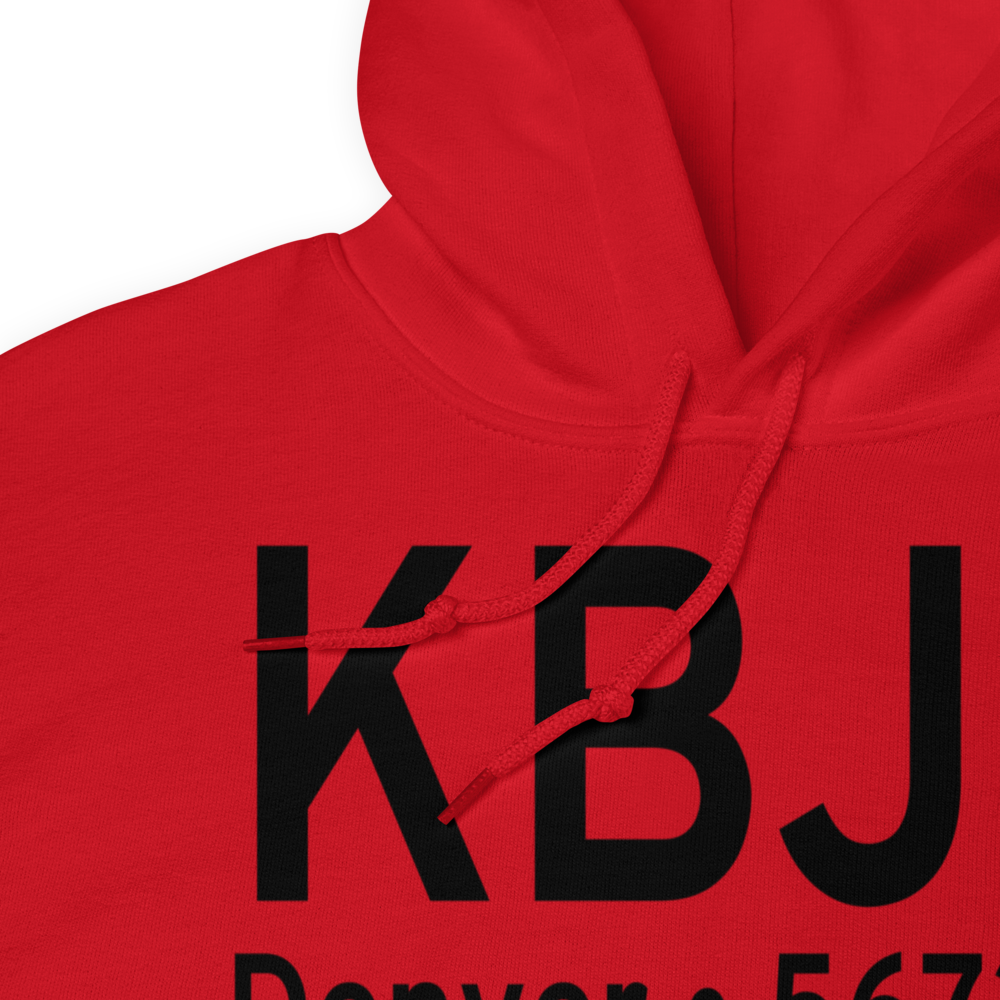 Rocky Mountain Metropolitan Airport (KBJC) ICAO Hoodie Sweatshirt 