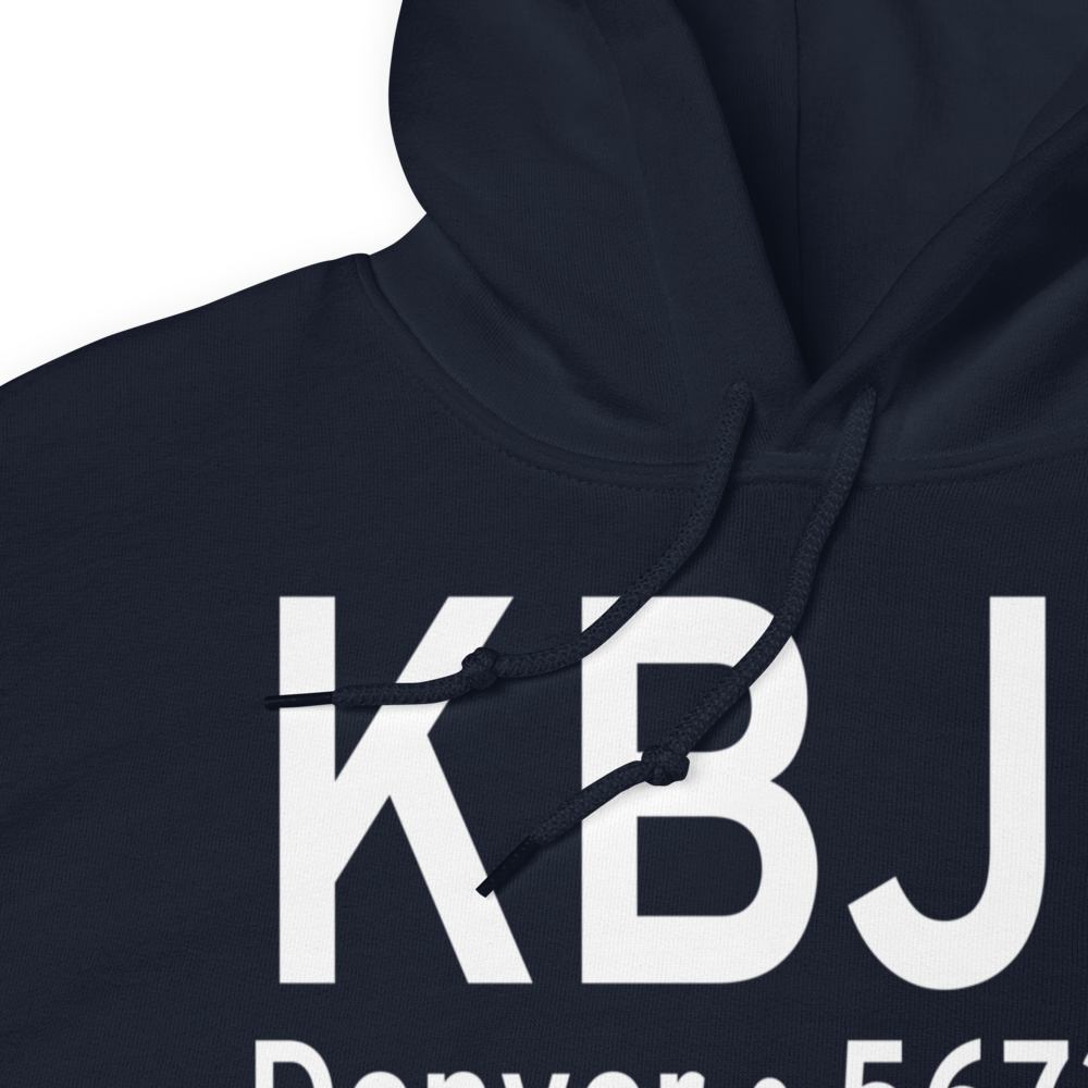 Rocky Mountain Metropolitan Airport (KBJC) ICAO Hoodie Sweatshirt 