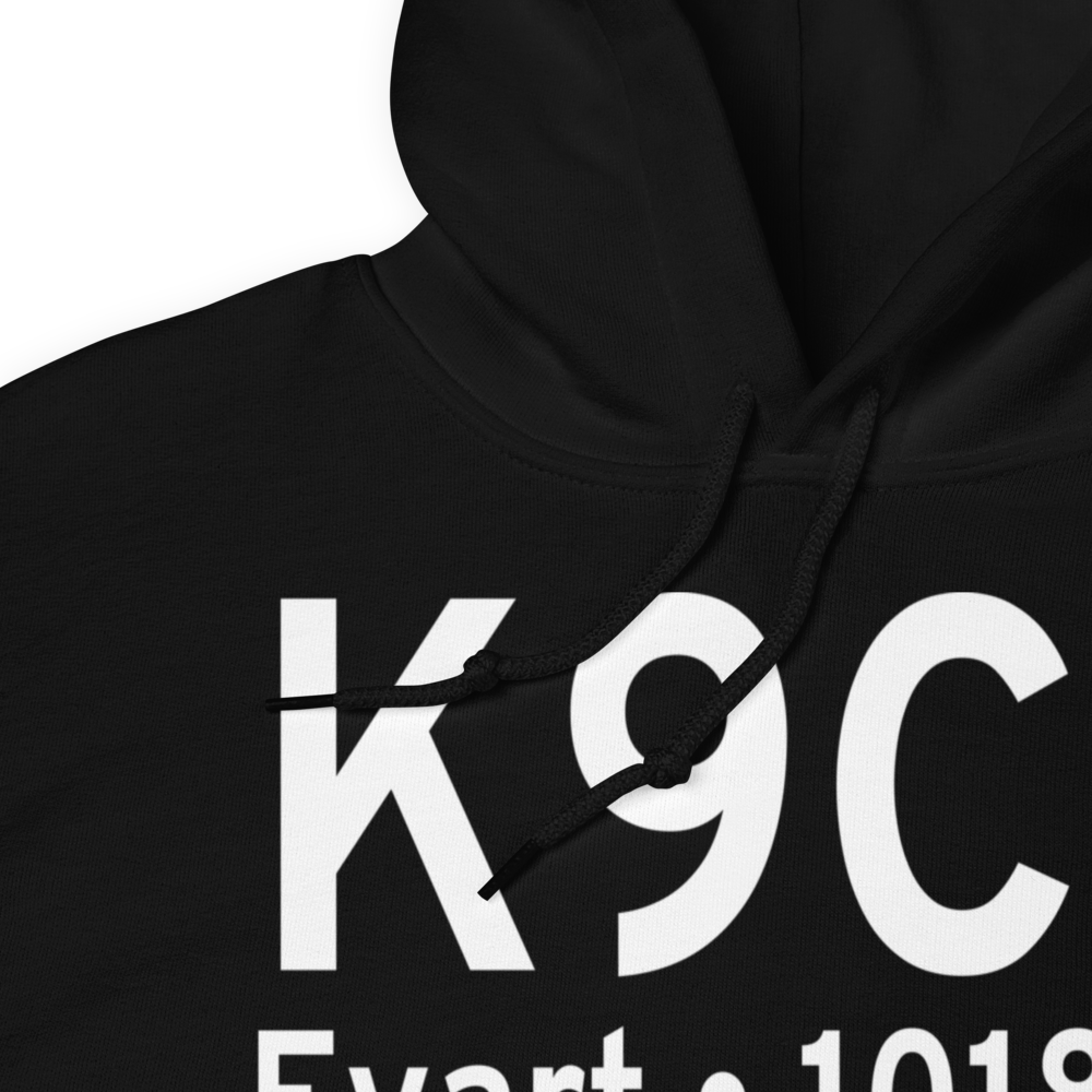 Evart Municipal Airport (K9C8) ICAO Hoodie Sweatshirt 