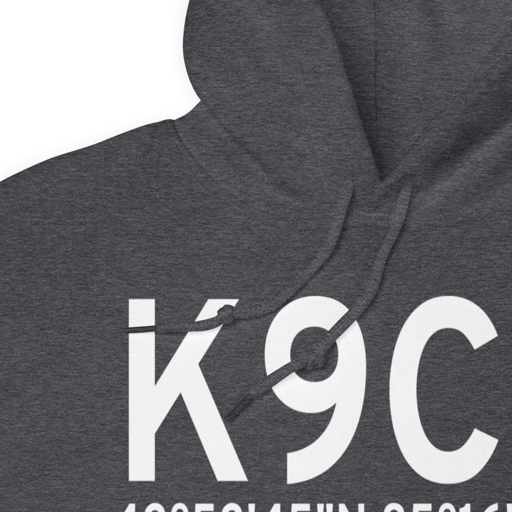 Evart Municipal Airport (K9C8) ICAO Hoodie Sweatshirt 
