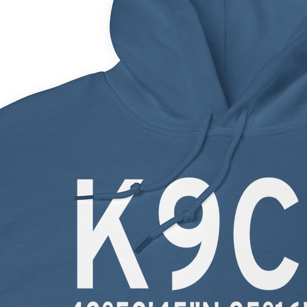 Evart Municipal Airport (K9C8) ICAO Hoodie Sweatshirt 