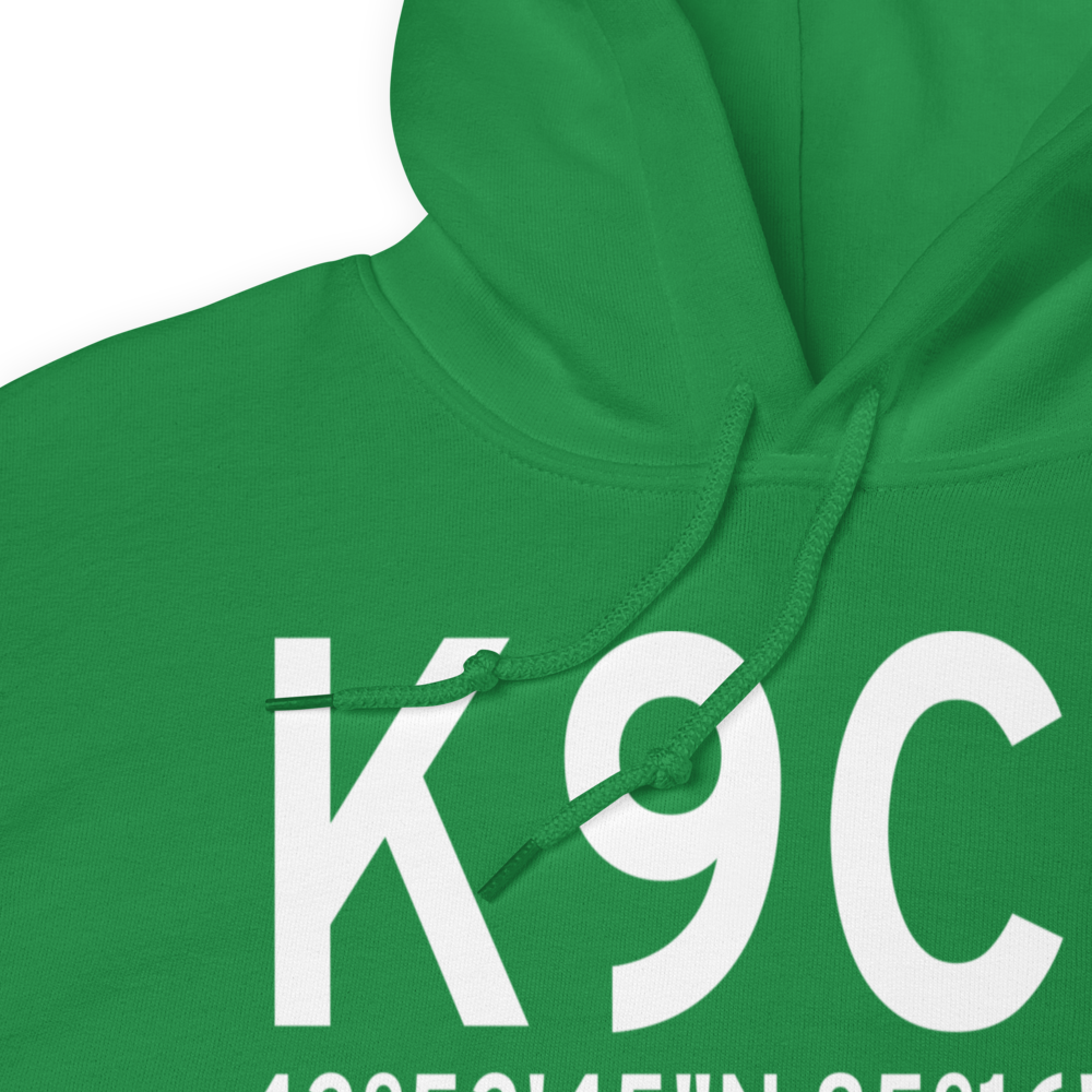 Evart Municipal Airport (K9C8) ICAO Hoodie Sweatshirt 