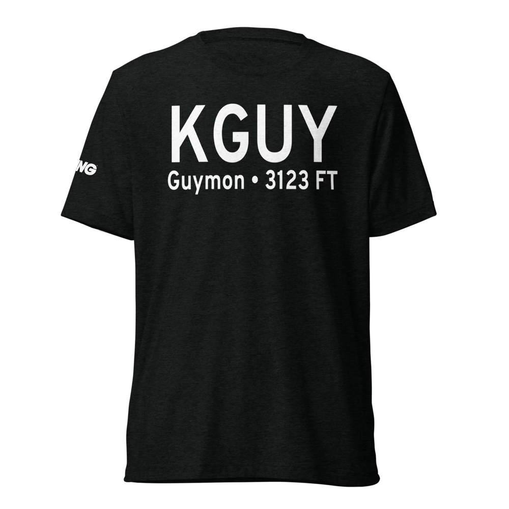 Guymon Municipal Airport (KGUY) ICAO Tri-blend T-Shirt 