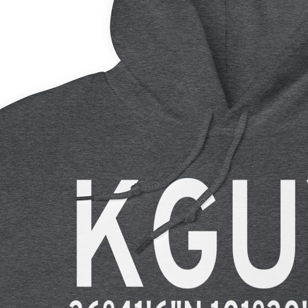 Guymon Municipal Airport (KGUY) ICAO Hoodie Sweatshirt 