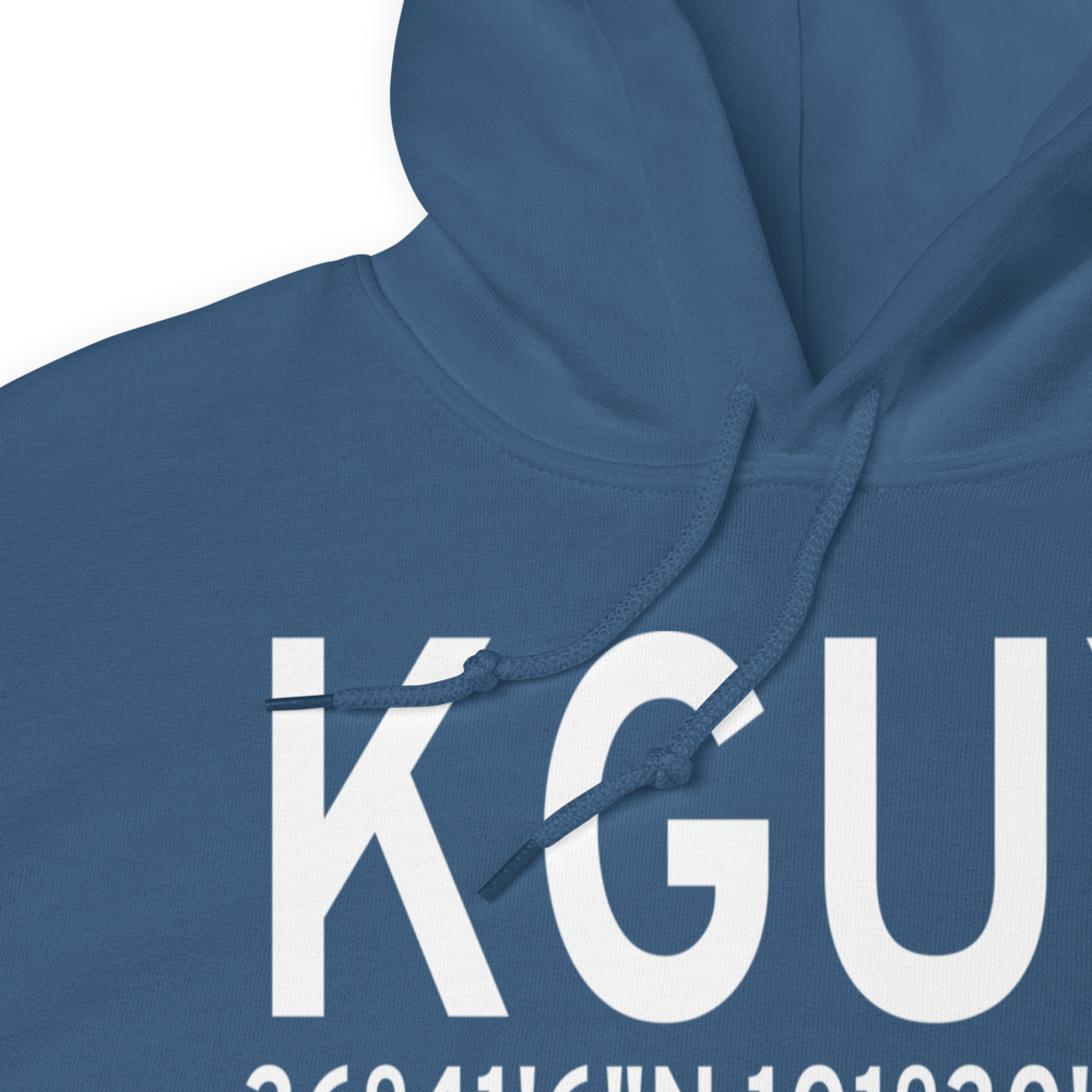 Guymon Municipal Airport (KGUY) ICAO Hoodie Sweatshirt 