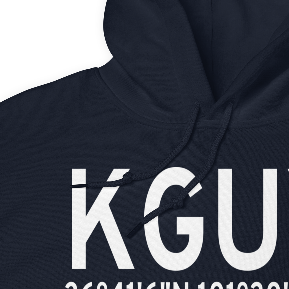 Guymon Municipal Airport (KGUY) ICAO Hoodie Sweatshirt 
