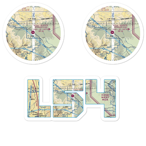 Agua Caliente Airport (L54) VFR Sectional Sticker Pack