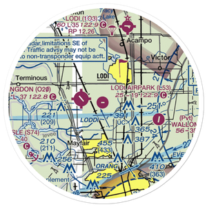Lodi Airpark (L53) VFR Sectional Sticker (20 mile)