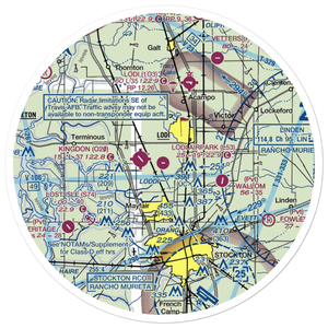 Lodi Airpark (L53) VFR Sectional Sticker (30 mile)