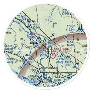 Colfax Airport (L40) VFR Sectional Sticker (20 mile)