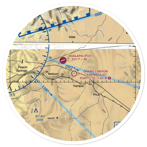 Grand Canyon Caverns Airport (L37) VFR Sectional Sticker (30 mile)