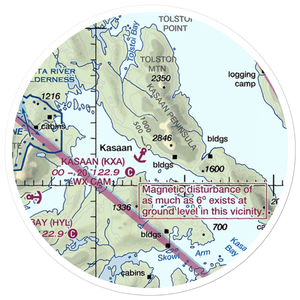 Kasaan Seaplane Base (KXA) VFR Sectional Sticker (20 mile)