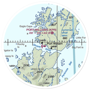 Port Williams Seaplane Base (KPR) VFR Sectional Sticker (20 mile)