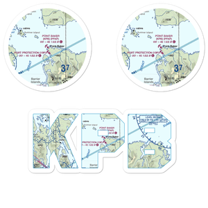 Point Baker Seaplane Base (KPB) VFR Sectional Sticker Pack