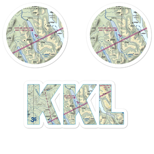 Karluk Lake Seaplane Base (KKL) VFR Sectional Sticker Pack