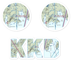 Kitoi Bay Seaplane Base (KKB) VFR Sectional Sticker Pack