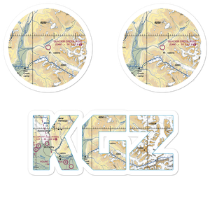 Glacier Creek Airport (KGZ) VFR Sectional Sticker Pack