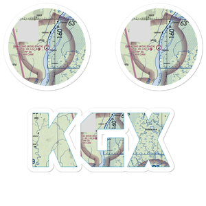 Grayling Airport (KGX) VFR Sectional Sticker Pack
