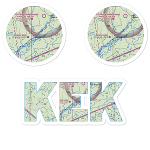 Ekwok Airport (KEK) VFR Sectional Sticker Pack