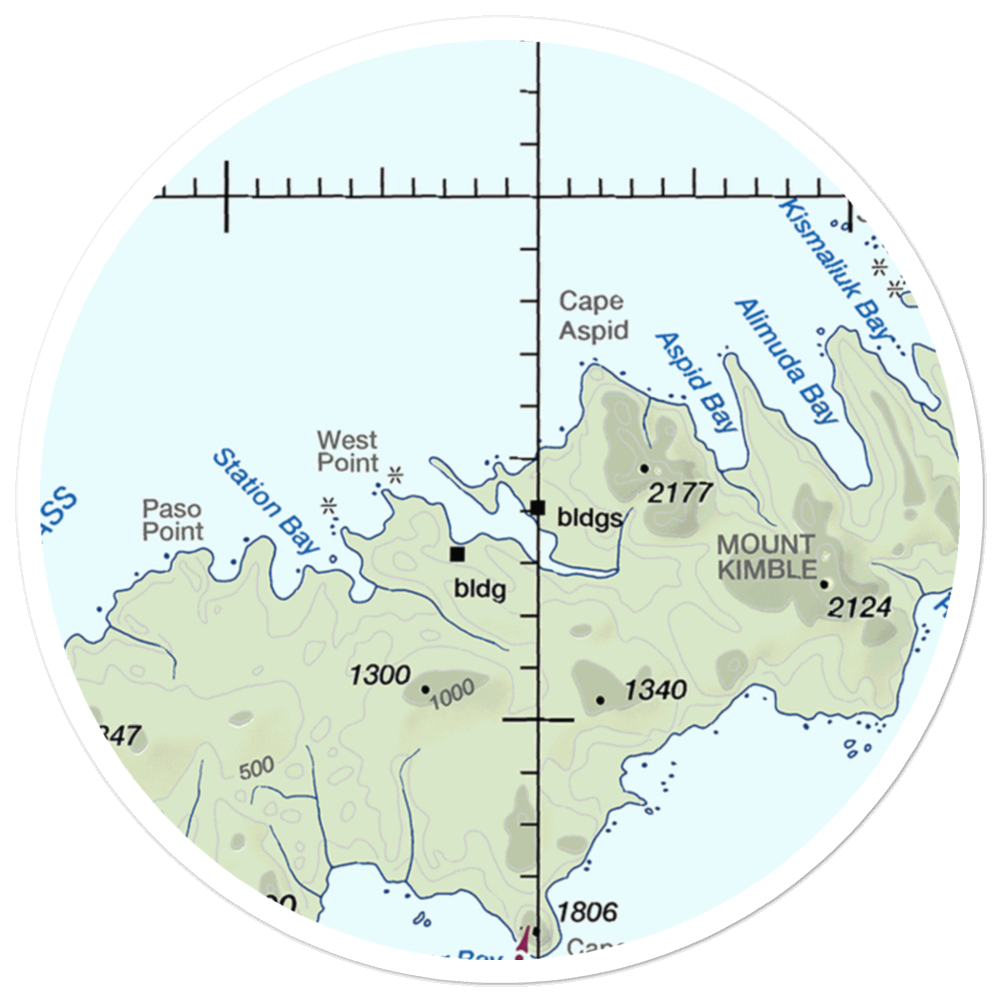 Chernofski Harbor Seaplane Base (KCN) VFR Sectional Sticker (20 mile) 