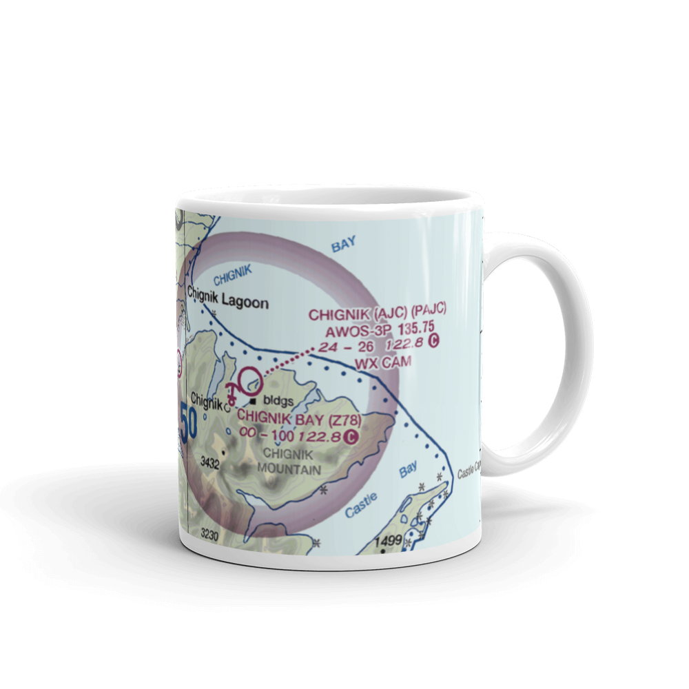 Chignik Lagoon Airport (KCL) VFR Sectional  Mug 