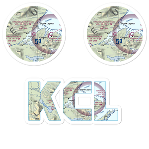 Chignik Lagoon Airport (KCL) VFR Sectional Sticker Pack
