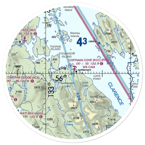 Coffman Cove Seaplane Base (KCC) VFR Sectional Sticker (30 mile)