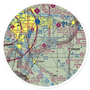 Cook Airfield Inc Airport (K50) VFR Sectional Sticker (30 mile)