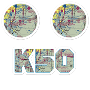 Cook Airfield Inc Airport (K50) VFR Sectional Sticker Pack