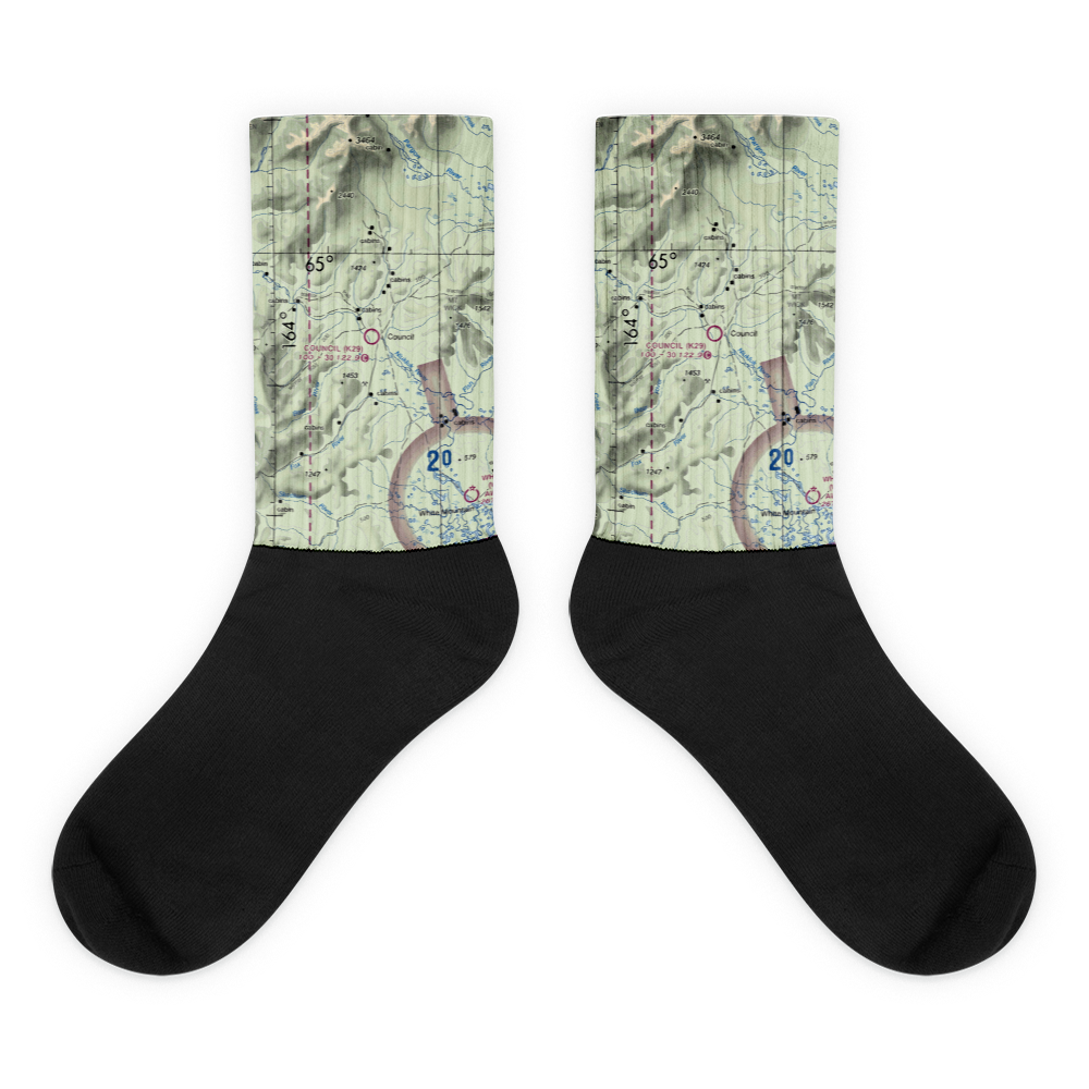 Council Airport (K29) VFR Sectional Socks 