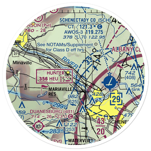 Mohawk Valley Airport (K13) VFR Sectional Sticker (20 mile)