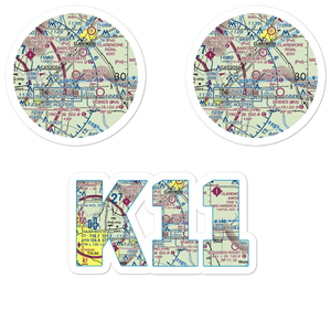 Sam Riggs Airpark (K11) VFR Sectional Sticker Pack