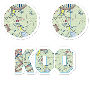 Hall Airport (K00) VFR Sectional Sticker Pack