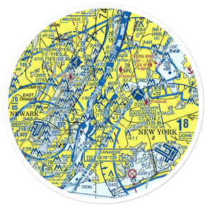 Pan Am Building Heliport (JPB) VFR Sectional Sticker (30 mile)