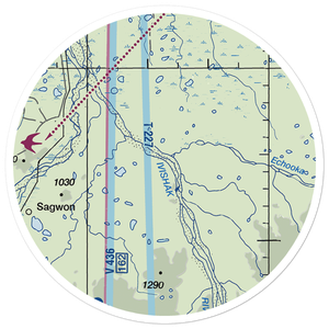 Ivishak Airport (IVH) VFR Sectional Sticker (20 mile)