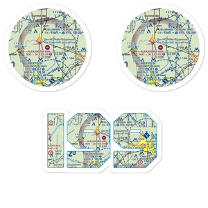 Alexandria Airport (I99) VFR Sectional Sticker Pack