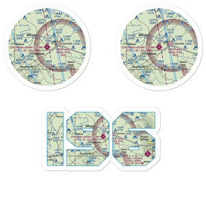 Columbia-Adair Co. Airport (I96) VFR Sectional Sticker Pack