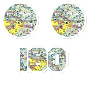 Noblesville Airport (I80) VFR Sectional Sticker Pack