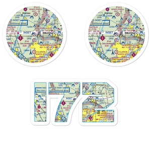 Westfield Airport (I72) VFR Sectional Sticker Pack