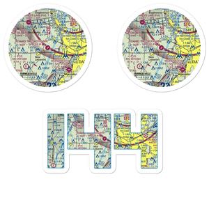 Dahio Trotwood Airport (I44) VFR Sectional Sticker Pack