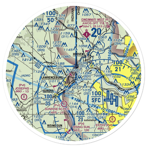Action Airpark (I38) VFR Sectional Sticker (30 mile)