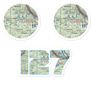 Elkader Airport (I27) VFR Sectional Sticker Pack