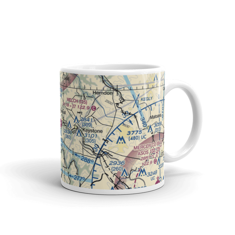 Welch Municipal Airport (I25) VFR Sectional  Mug 
