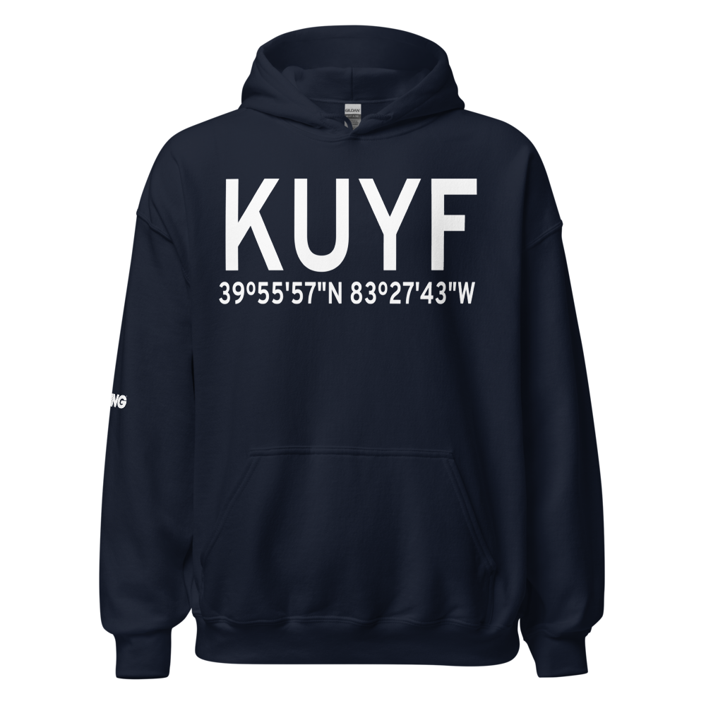 Madison County Airport (KUYF) ICAO Hoodie Sweatshirt 