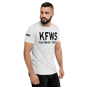 Fort Worth Spinks Airport (KFWS) ICAO Tri-blend T-Shirt