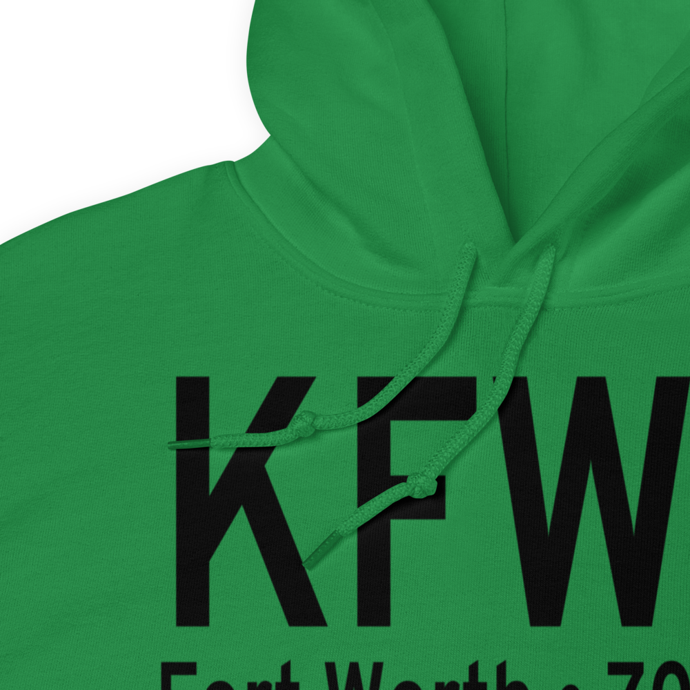 Fort Worth Spinks Airport (KFWS) ICAO Hoodie Sweatshirt 