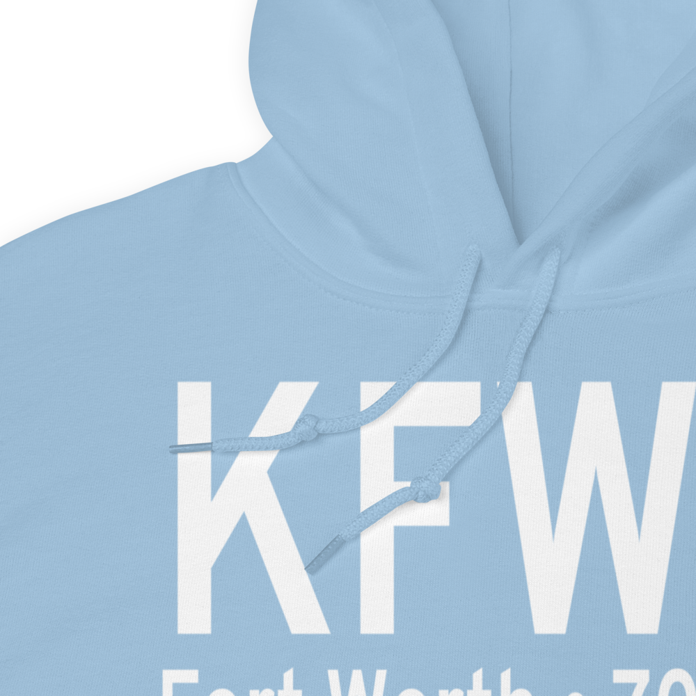 Fort Worth Spinks Airport (KFWS) ICAO Hoodie Sweatshirt 