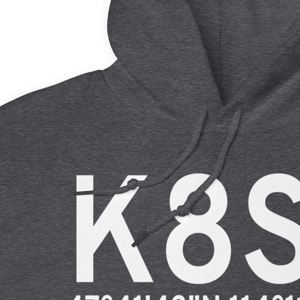 Polson Airport (K8S1) ICAO Hoodie Sweatshirt 