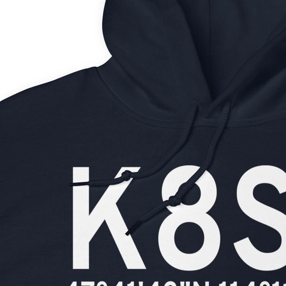 Polson Airport (K8S1) ICAO Hoodie Sweatshirt 